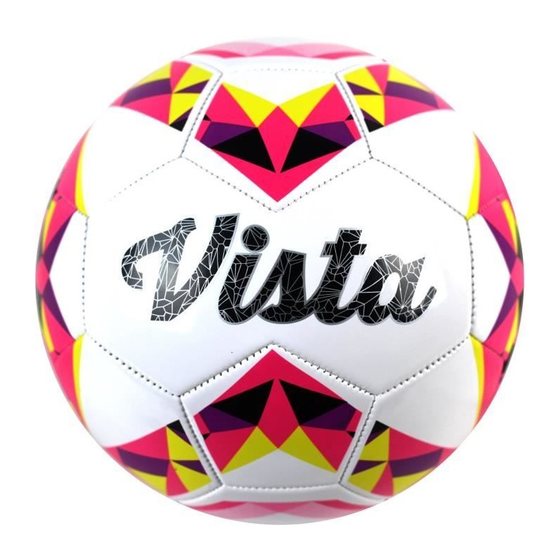 Ballon football - DUARIG - Vista - Jaune et rose - T5