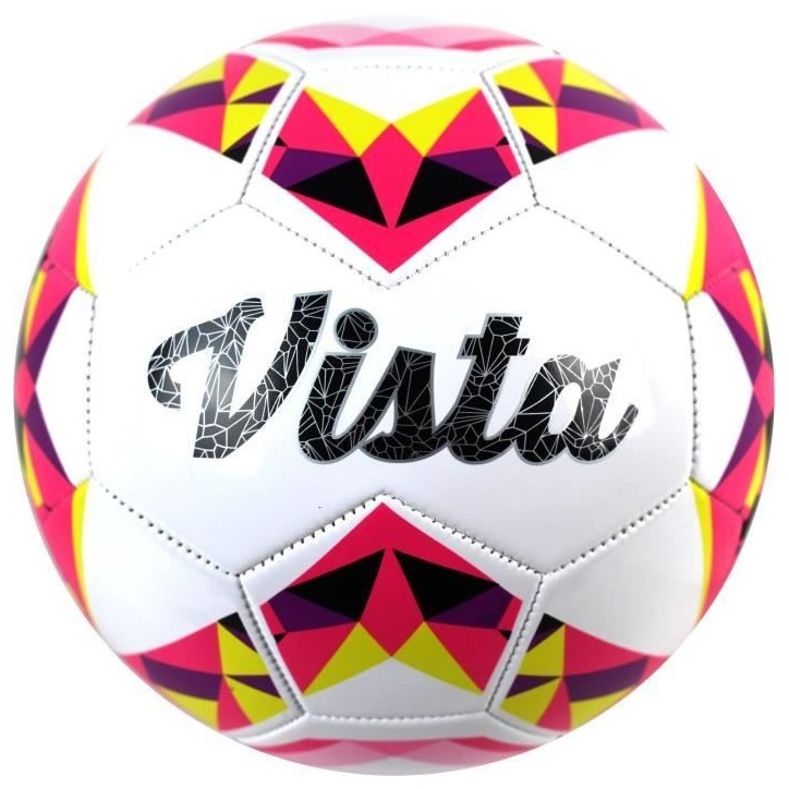 Ballon football - DUARIG - Vista - Jaune et rose - T5 Ballon football - DUARIG - Vista - Jaune et rose - T5