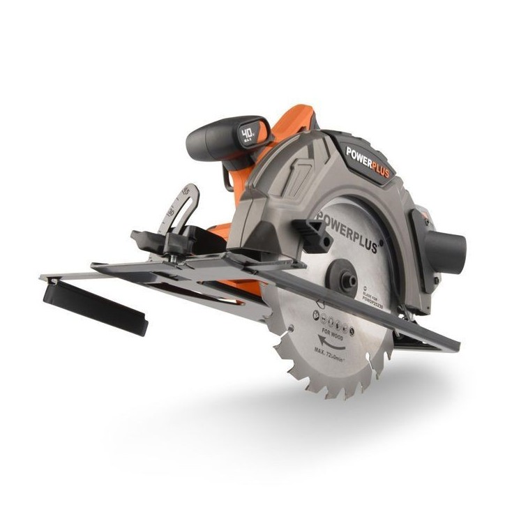 Scie circulaire sans fil 40V Ø185mm - DUAL POWER POWDP25230 - Livrée sans batterie ni chargeur