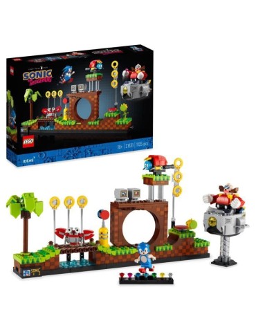 LEGO Ideas 21331 Sonic the Hedgehog™ – Green Hill Zone, Niveau du Jeu Vidéo, Kit de Construction, Idée Cadeau