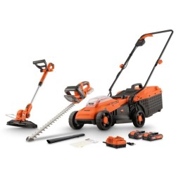 Pack Tondeuse BRUSHLESS 20V 33cm de coupe + coupe-bordures + taille-ha