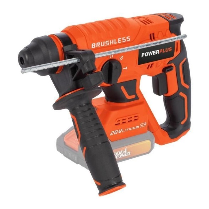 Pack 3 outils - DUAL POWER - 20 V - Perceuse/visseuse + meuleuse d'angle + marteau perforateur - 2 batteries et chargeur - Sac