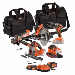 Pack 4 outils - DUAL POWER - 20 V - Perceuse/visseuse + meuleuse d'ang