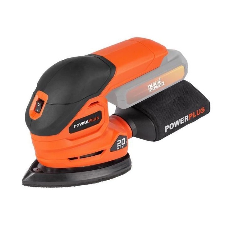 Pack 4 outils - DUAL POWER - 20 V - Perceuse/visseuse + meuleuse d'angle + ponceuse a main + scie circulaire - 2 batteries