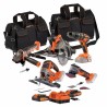Pack 5 outils - DUAL POWER - 20 V - Perceuse/visseuse + meuleuse d'ang