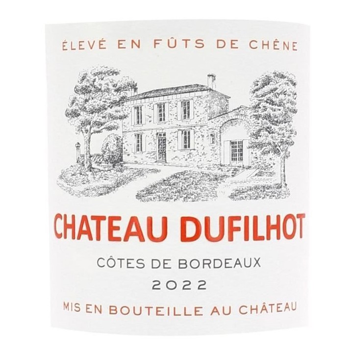 Château Dufilhot 2023 Côtes de Bordeaux - Vin rouge de Bordeaux