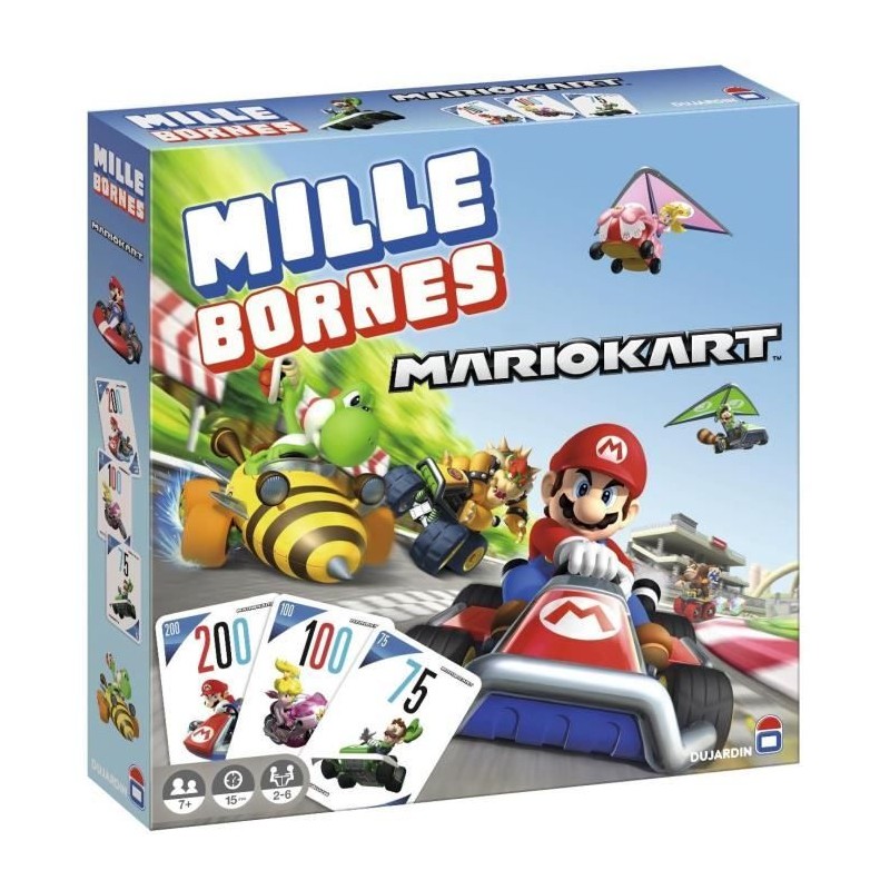 MILLE BORNES MARIO KART 2023 - Jeu de cartes - DUJARDIN - Parcourez le MILLE BORNES MARIO KART 2023 - Jeu de cartes - DUJARDIN - Parcourez le