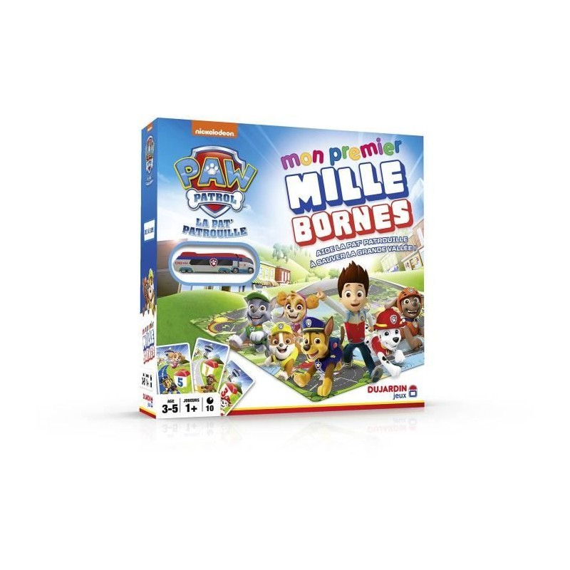 MILLE BORNES PAT PATROUILLE - Jeu de société - DUJARDIN - La Pat' Pa MILLE BORNES PAT PATROUILLE - Jeu de société - DUJARDIN - La Pat' Pa