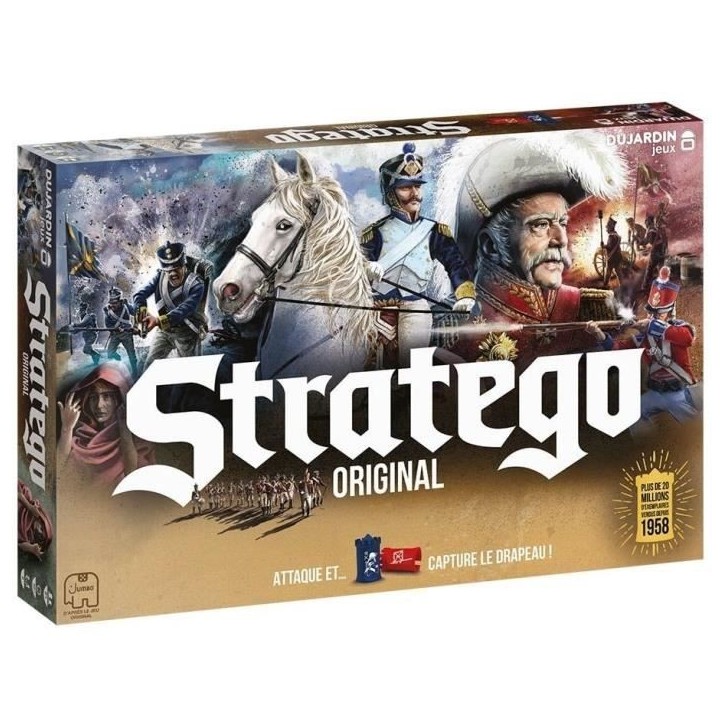 Stratego Original - Jeu de société - DUJARDIN - Lancez l'offensive et protégez votre drapeau dans ce classique du jeu straté