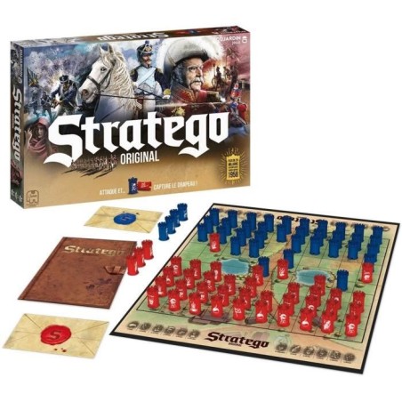 Stratego Original - Jeu de société - DUJARDIN - Lancez l'offensive et protégez votre drapeau dans ce classique du jeu straté