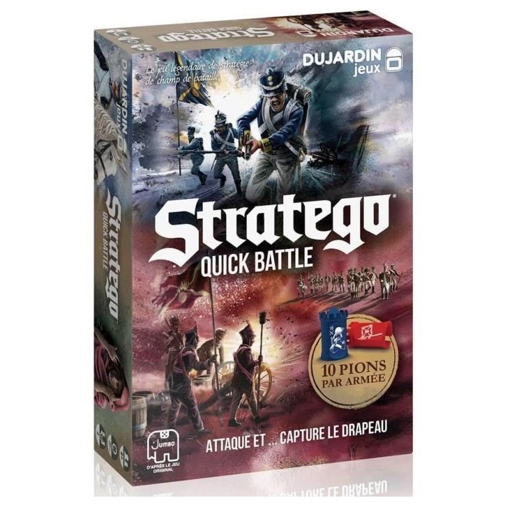 Stratego Quick Battle - Jeu de société - DUJARDIN - Préparez-vous a des batailles rapides et intenses avec Stratego Quick Bat