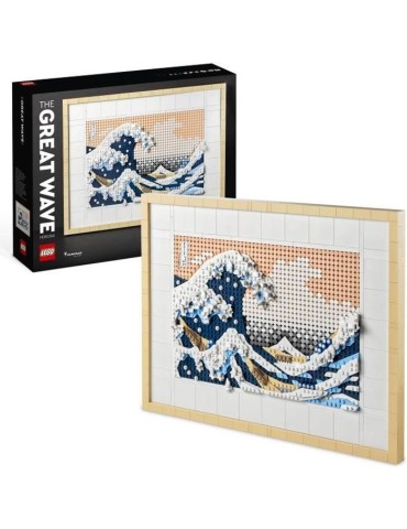 LEGO ART 31208 Hokusai – La Grande Vague, Décoration Murale Japonaise, Loisir Créatif, Adultes