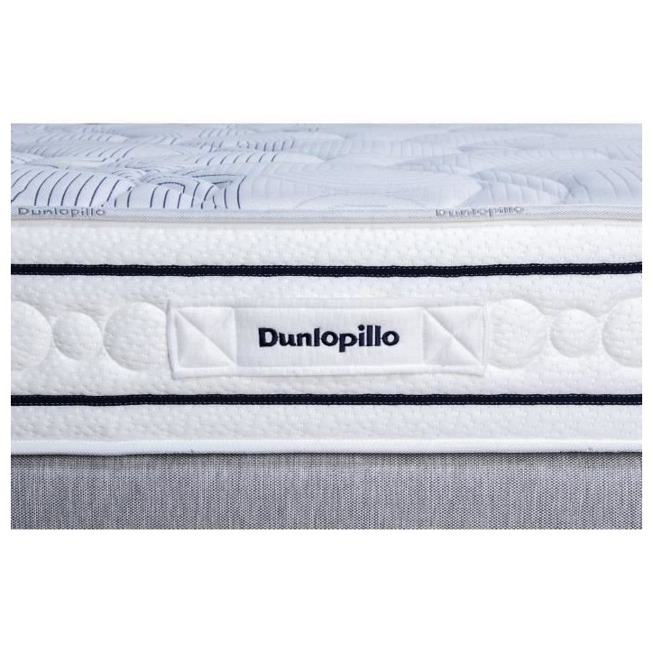 Matelas 90x200 marque DUNLOPILLO - Hauteur 20 cm Ressorts ensachés - Dunloflex - 5 zones - Soutien Equilibré - Fabriqué en Fr Matelas 90x200 marque DUNLOPILLO - Hauteur 20 cm Ressorts ensachés - Dunloflex - 5 zones - Soutien Equilibré - Fabriqué en Fr