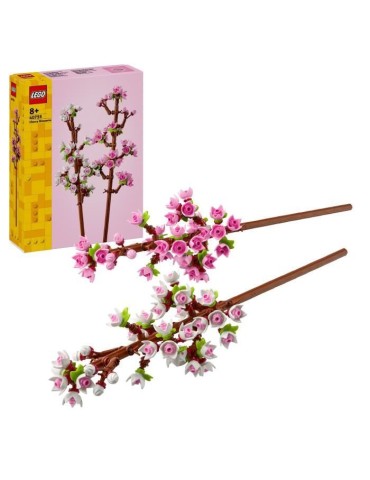 LEGO 40725 Creator Les Fleurs de Cerisier, Décoration de Chambre et Accessoire de Bureau, Modele Bouquet de Fleurs