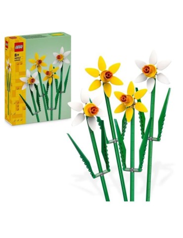 LEGO 40747 Creator Les Jonquilles, Kit de Construction de Fleurs Artificielles, Cadeau pour Adolescentes et Enfants