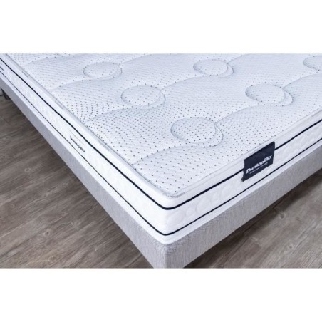 Matelas 180x200 marque DUNLOPILLO - Hauteur 21 cm Latex - Aération naturelle - 7 zones- Soutien Équilibré - Fabriqué en Fran