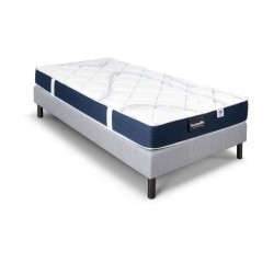 Ensemble matelas sommier 90x190 marque DUNLOPILLO - Hauteur 18 cm - Mo