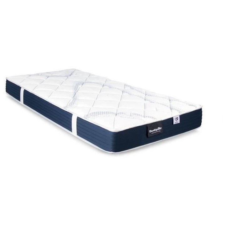 Ensemble matelas sommier 90x190 marque DUNLOPILLO - Hauteur 18 cm - Mousse Aérial - Soutien Ferme - Fabriqué en France Ensemble matelas sommier 90x190 marque DUNLOPILLO - Hauteur 18 cm - Mousse Aérial - Soutien Ferme - Fabriqué en France