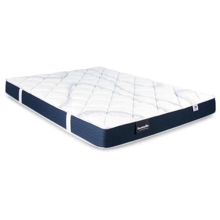 Ensemble matelas sommier 160x200 (2x80) marque DUNLOPILLO - Hauteur 18 cm - Mousse Aérial - Soutien Ferme - Fabriqué en France Ensemble matelas sommier 160x200 (2x80) marque DUNLOPILLO - Hauteur 18 cm - Mousse Aérial - Soutien Ferme - Fabriqué en France