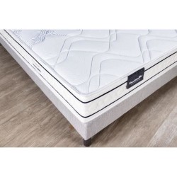 Ensemble matelas sommier 90x190 marque DUNLOPILLO - Hauteur 20 cm - Re