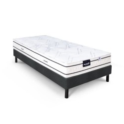 Ensemble matelas sommier 90x190 marque DUNLOPILLO - Hauteur 20 cm - Re