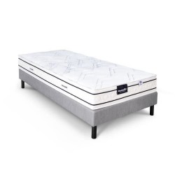 Ensemble matelas sommier 90x200 marque DUNLOPILLO - Hauteur 20 cm - Re