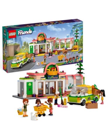 LEGO Friends 41729 L'Épicerie Biologique, Jouet Supermarché, avec Camion & Mini-Poupées
