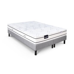 Ensemble matelas sommier 180x200 (2x90) marque DUNLOPILLO -Hauteur 20