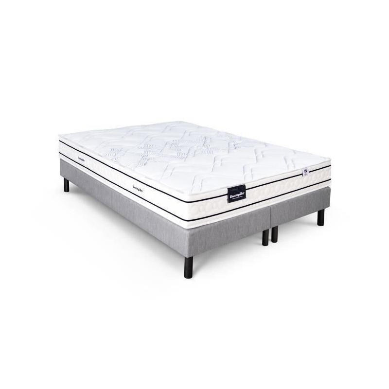 Ensemble matelas sommier 180x200 (2x90) marque DUNLOPILLO -Hauteur 20 Ensemble matelas sommier 180x200 (2x90) marque DUNLOPILLO -Hauteur 20