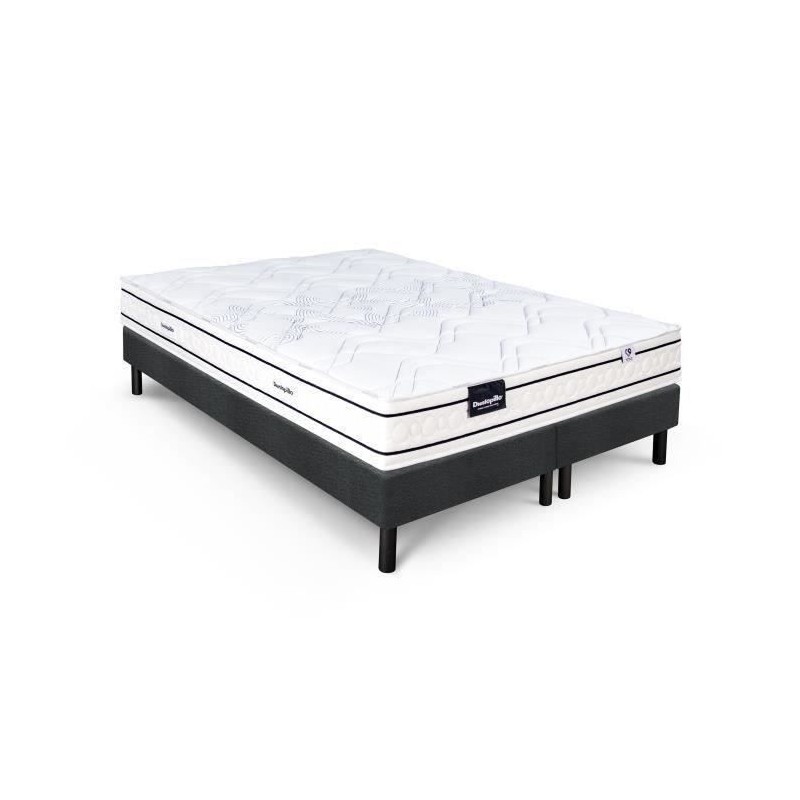 Ensemble matelas sommier 180x200 (2x90) marque DUNLOPILLO -Hauteur 20 Ensemble matelas sommier 180x200 (2x90) marque DUNLOPILLO -Hauteur 20