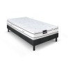 Ensemble matelas sommier 90x200 marque DUNLOPILLO Hauteur 21 cm - Late