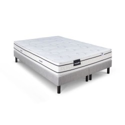Ensemble matelas sommier 180x200 (2x90)marque DUNLOPILLO Hauteur 21 cm