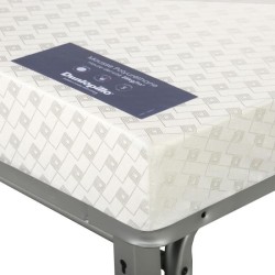 Banquette convertible BZ DUNLOPILLO- 2 places - Tissu gris - L 140 x H