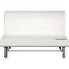 Banquette convertible BZ DUNLOPILLO- 2 places - Tissu gris - L 140 x H
