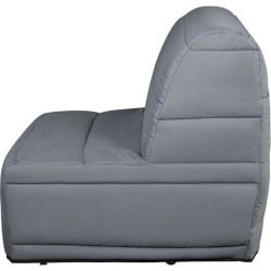 Banquette convertible BZ DUNLOPILLO- 2 places - Tissu gris - L 140 x H
