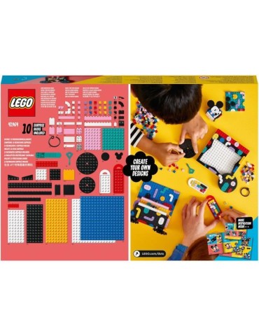 LEGO 41964 DOTS Boîte Créative La Rentrée Mickey Mouse et Minnie Mouse, 6-en-1, Boîte de Rangement, Cadre Photo, Enfants 6 A