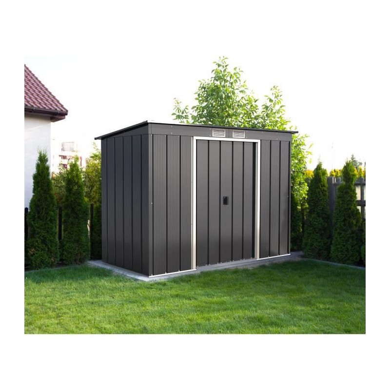 Abri de jardin - Métal - DURAMAX - 3,25 m² - 0,33 mm - Anthracite - Abri de jardin - Métal - DURAMAX - 3,25 m² - 0,33 mm - Anthracite -