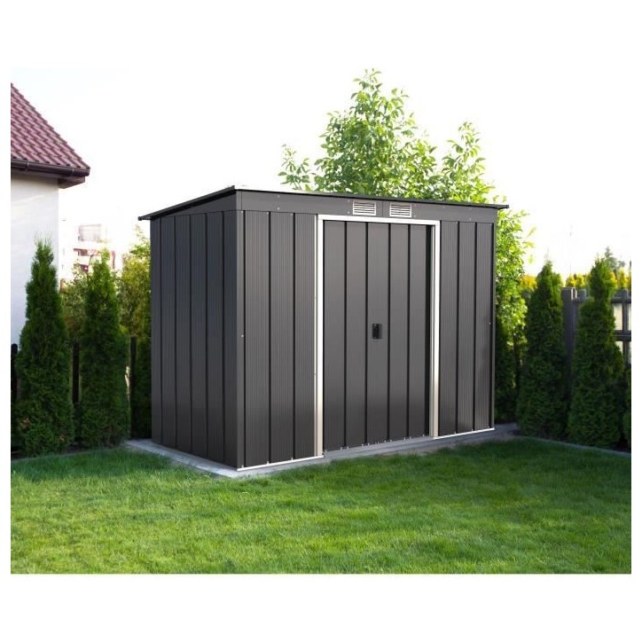 Abri de jardin - Métal - DURAMAX - 3,25 m² - 0,33 mm - Anthracite - DUECOPENT84PR Abri de jardin - Métal - DURAMAX - 3,25 m² - 0,33 mm - Anthracite - DUECOPENT84PR