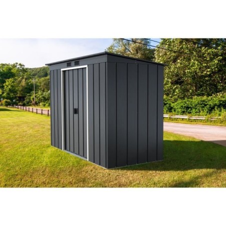 Abri de jardin - Métal - DURAMAX - 3,25 m² - 0,33 mm - Anthracite - DUECOPENT84PR