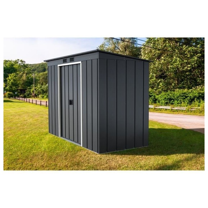 Abri de jardin - Métal - DURAMAX - 3,25 m² - 0,33 mm - Anthracite - DUECOPENT84PR Abri de jardin - Métal - DURAMAX - 3,25 m² - 0,33 mm - Anthracite - DUECOPENT84PR