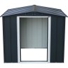 Abri de jardin - Métal - DURAMAX - 2,47 m² - 0,33 mm - Anthracite -