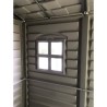 Abri de jardin - PVC - DURAMAX - 3,50 m² + Plancher - Gris clair / An