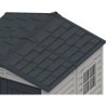 Abri de jardin - PVC - DURAMAX - 3,50 m² + Plancher - Gris clair / An