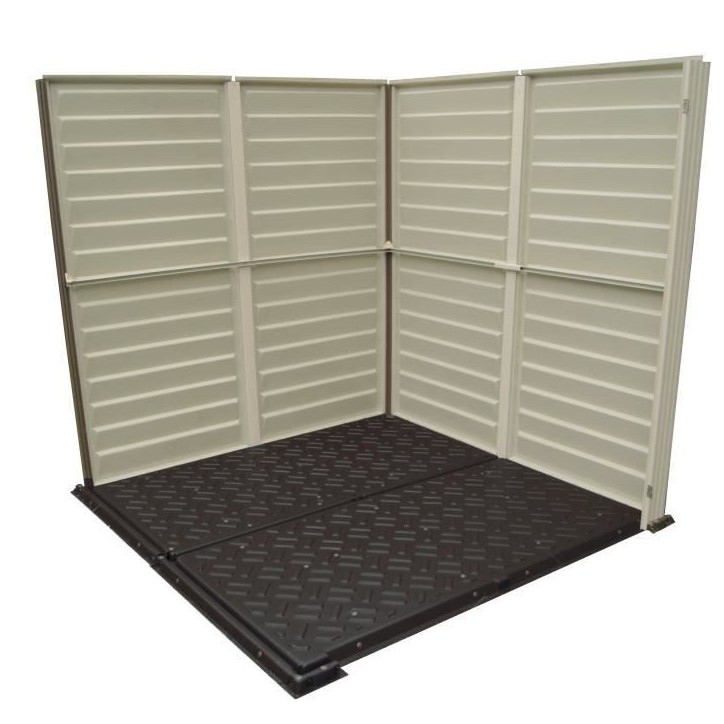 Abri de jardin - PVC - DURAMAX - 3,50 m² + Plancher - Gris clair / Anthracite - DUSTMATE66PR Abri de jardin - PVC - DURAMAX - 3,50 m² + Plancher - Gris clair / Anthracite - DUSTMATE66PR