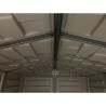 Abri de jardin - PVC - DURAMAX - 3,50 m² + Plancher - Gris clair / An