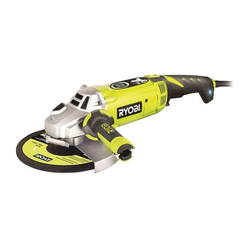 RYOBI - Meuleuse d'angle 2 000 W 230mm - poignée 180° - coffret anti RYOBI - Meuleuse d'angle 2 000 W 230mm - poignée 180° - coffret anti