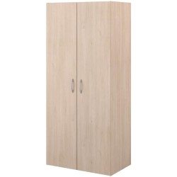 Armoire - EASY LIFE - Décor Chene clair - 2 portes battantes - L80,2