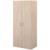 Armoire - EASY LIFE - Décor Chene clair - 2 portes battantes - L80,2