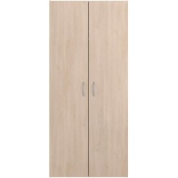 Armoire - EASY LIFE - Décor Chene clair - 2 portes battantes - L80,2