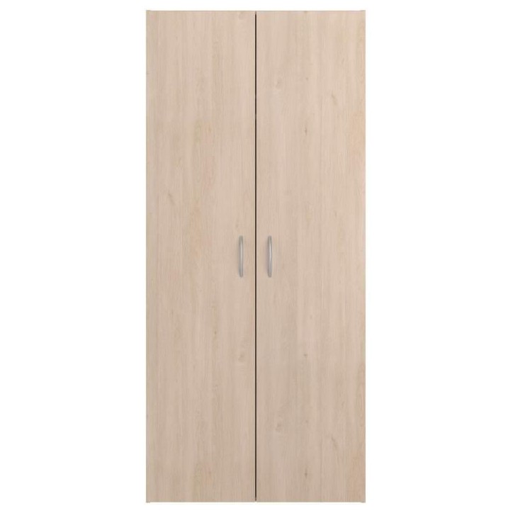 Armoire - EASY LIFE - Décor Chene clair - 2 portes battantes - L80,2 x H180 x P49,7cm - PARISOT Armoire - EASY LIFE - Décor Chene clair - 2 portes battantes - L80,2 x H180 x P49,7cm - PARISOT